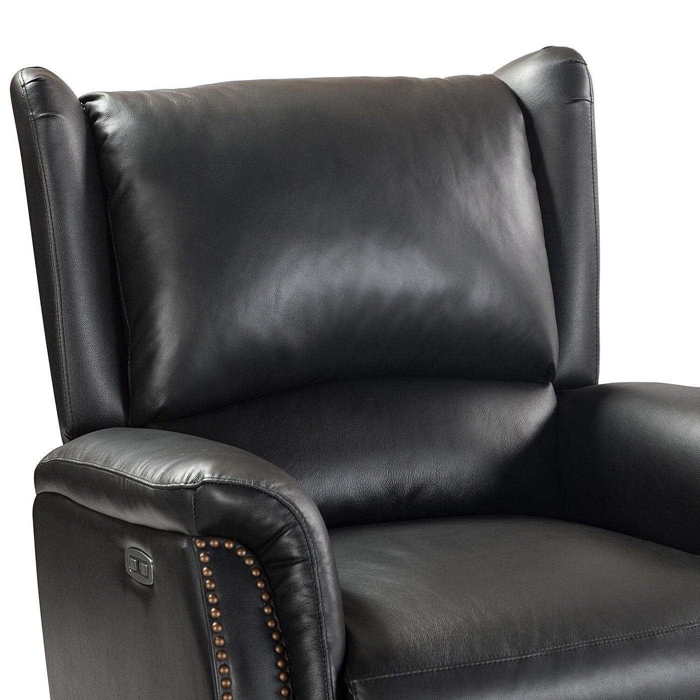 Eduardo Genuine Leather Power Recliner with USB Port Set of 2