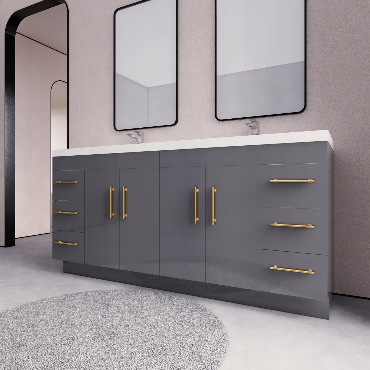 Eliza 72'' Freestanding Vanity with Double Sink