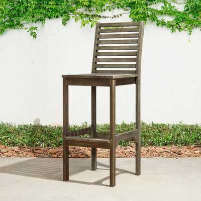 Emilio Wood Bar Table and Chair Dining Set