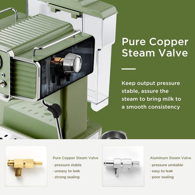 Espresso Coffee Machine with Milk Frother Steam