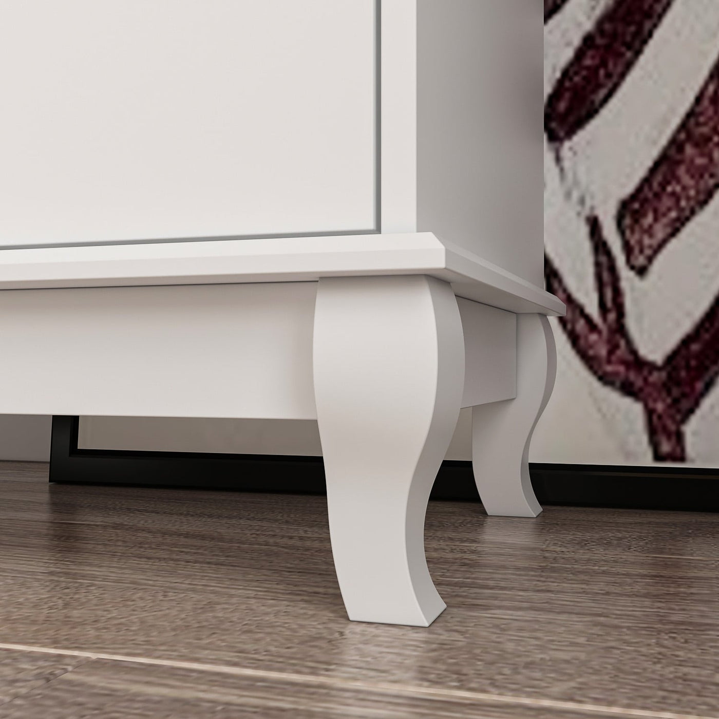 10 Drawer Double Dresser for Bedroom White Dresser Wide Storage