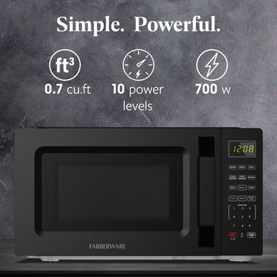 Farberware 700-Watt Compact Countertop Microwave