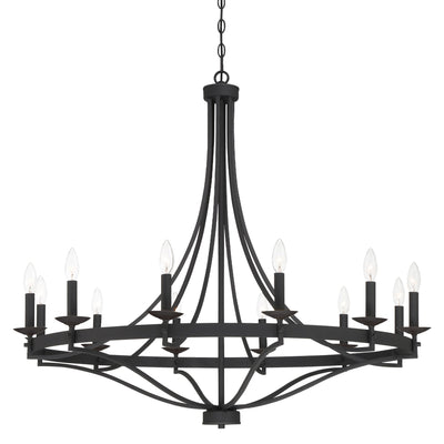 Fidenza 12-light Modern Farmhouse Empire Wagon Wheel Chandelier with UL - D40'' * H135''