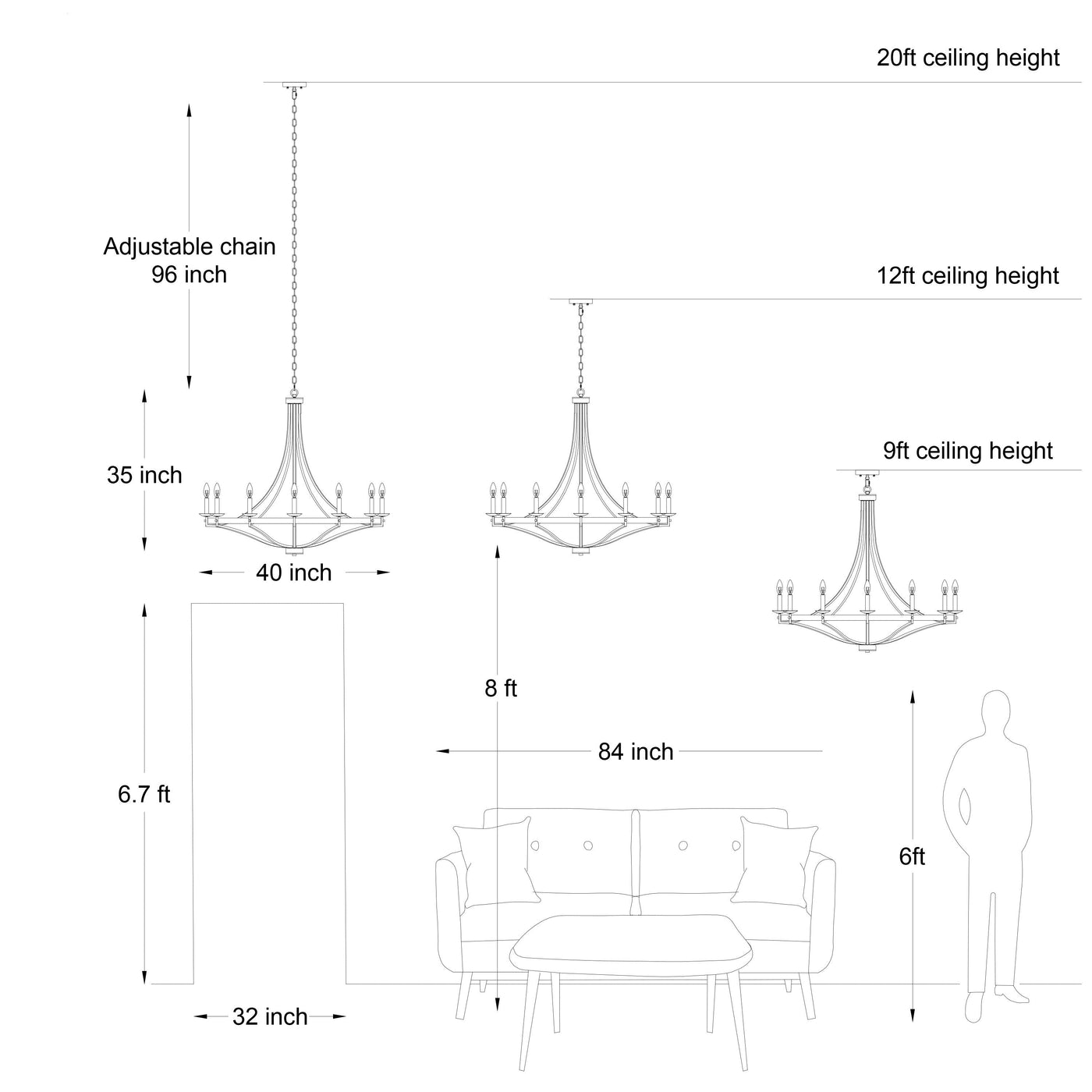 Fidenza 12-light Modern Farmhouse Empire Wagon Wheel Chandelier with UL - D40'' * H135''