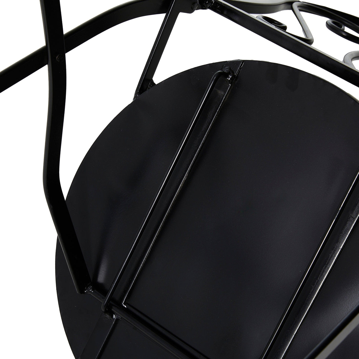 Glitzhome Outdoor Metal Folding Bistro Set 3PCS Patio Table Chairs