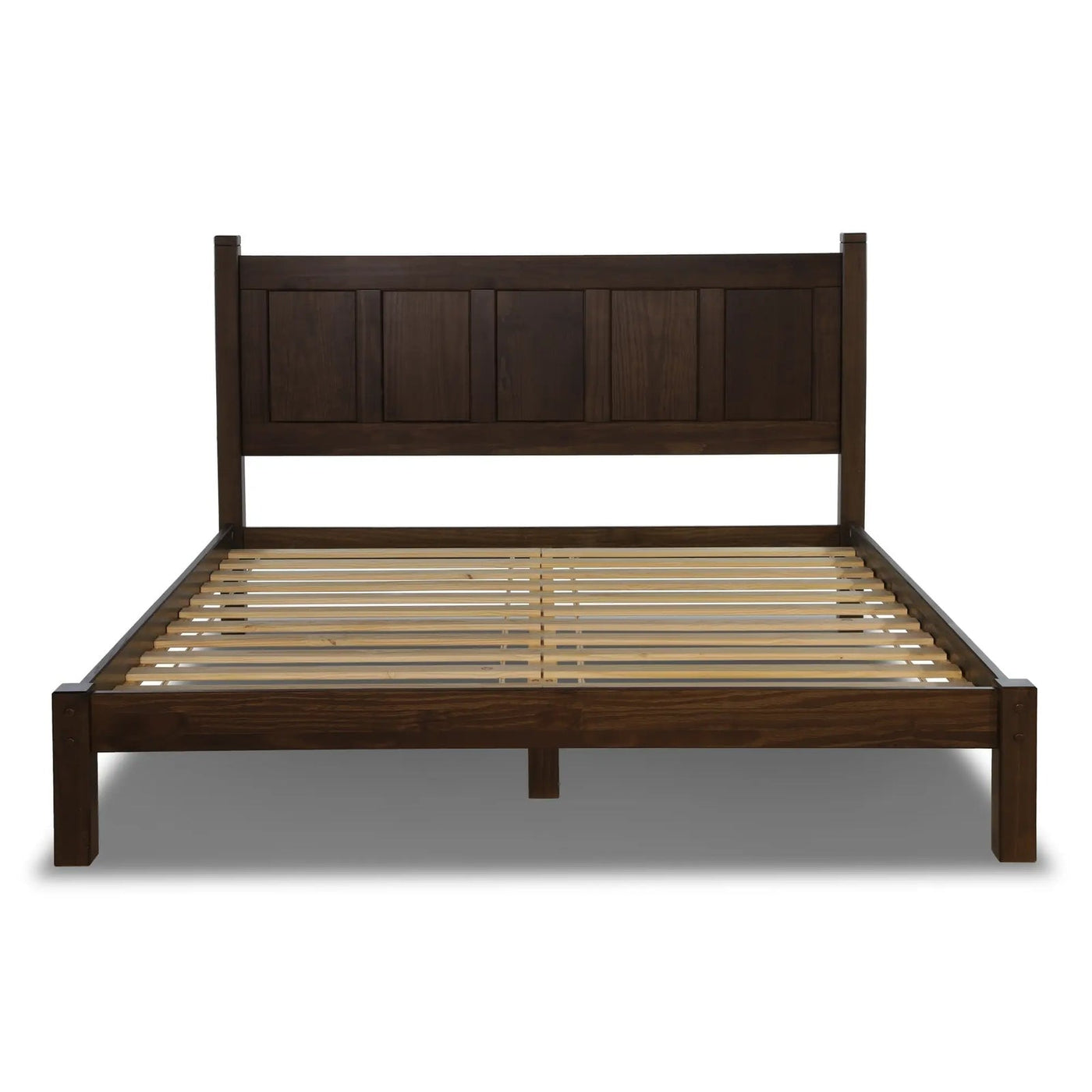 Grain Wood Furniture Shaker Solid Wood Panel Platform Bed