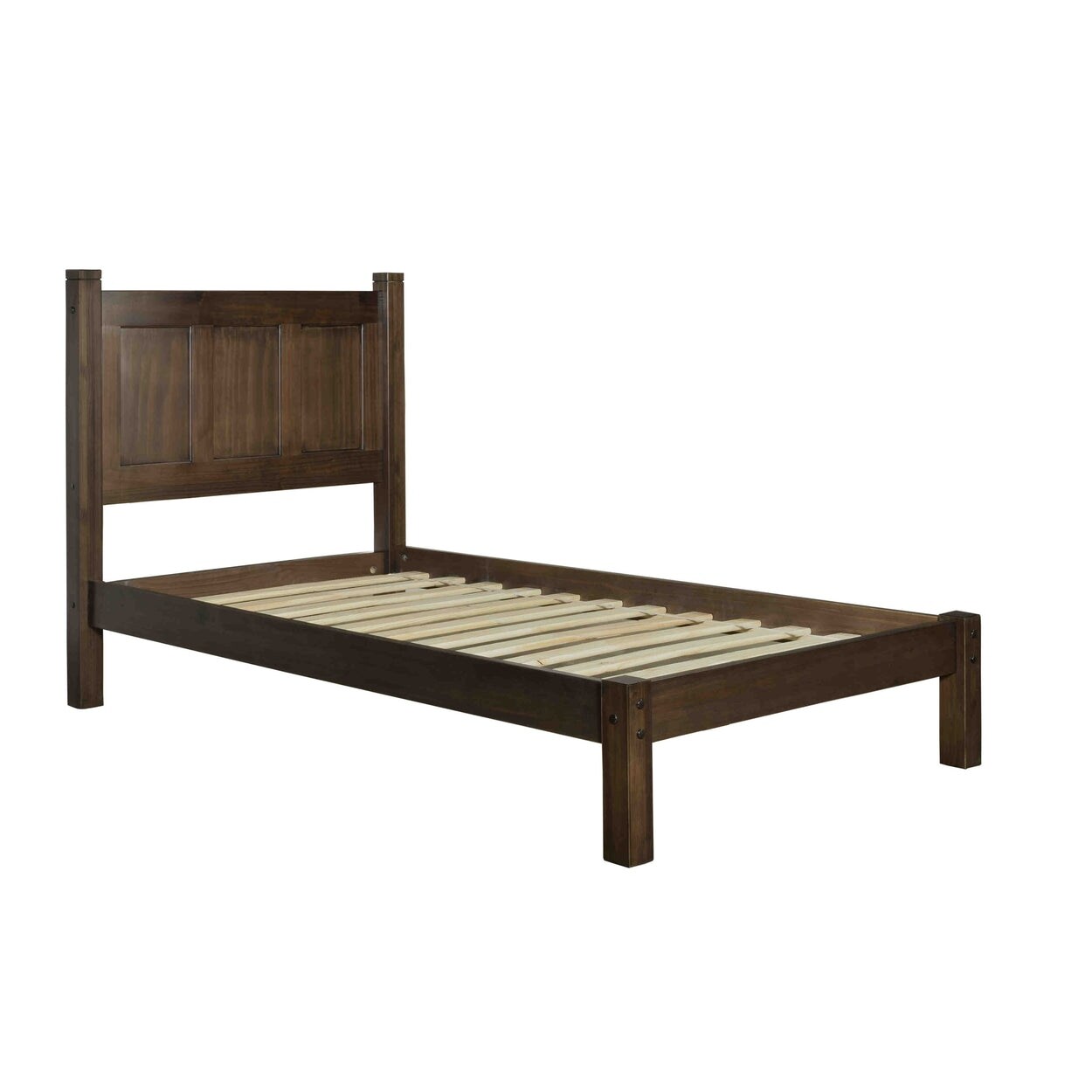 Grain Wood Furniture Shaker Solid Wood Panel Platform Bed