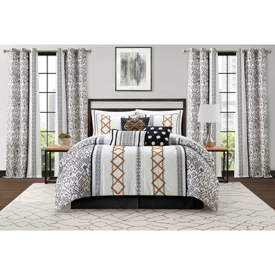 Nanshing Trina 15 Piece Boho Embroidered Comforter Set