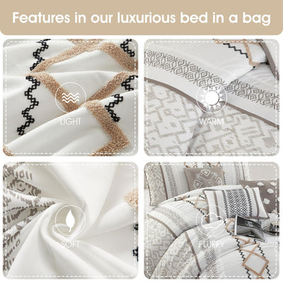 Nanshing Trina 15 Piece Boho Embroidered Comforter Set