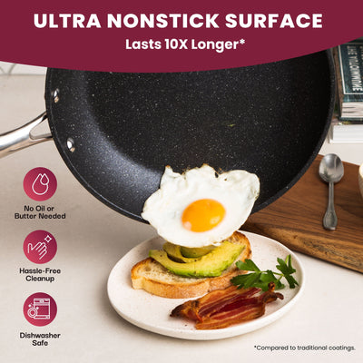 Granitestone 20 Piece Nonstick Pots and Pans Cookware and Bakeware Set