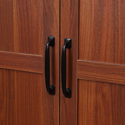 HOMCOM 63 2-Door Kitchen Pantry, Freestanding Storage Cabinet with 5-tier Shelving and 2 Adjustable Shelves for Dining Room