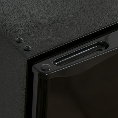 HOMCOM 3.2 Cu.Ft Mini Fridge with Freezer, Single Door Compact Refrigerator with Adjustable Thermostat for Bedroom