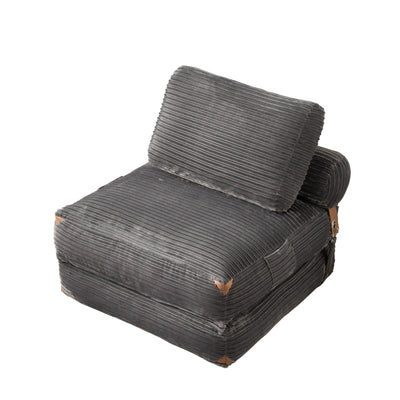 HOOOWOOO Modern Corduroy Fabric Folding Sofa Couch