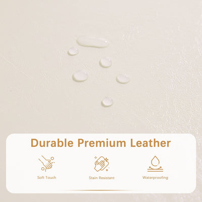 50.3 x 17.50 x 18 Upholstered Rectangular Storage Ottoman-Faux Leather