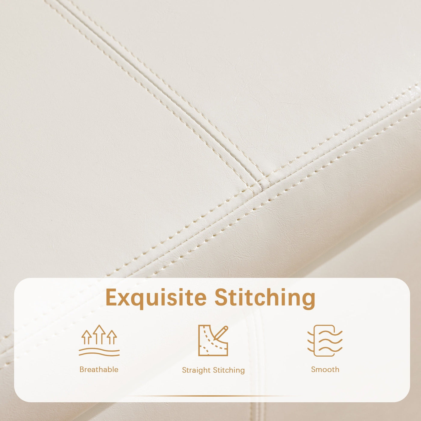 50.3 x 17.50 x 18 Upholstered Rectangular Storage Ottoman-Faux Leather