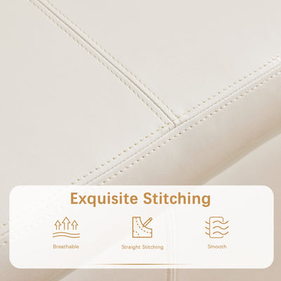 50.3 x 17.50 x 18 Upholstered Rectangular Storage Ottoman-Faux Leather