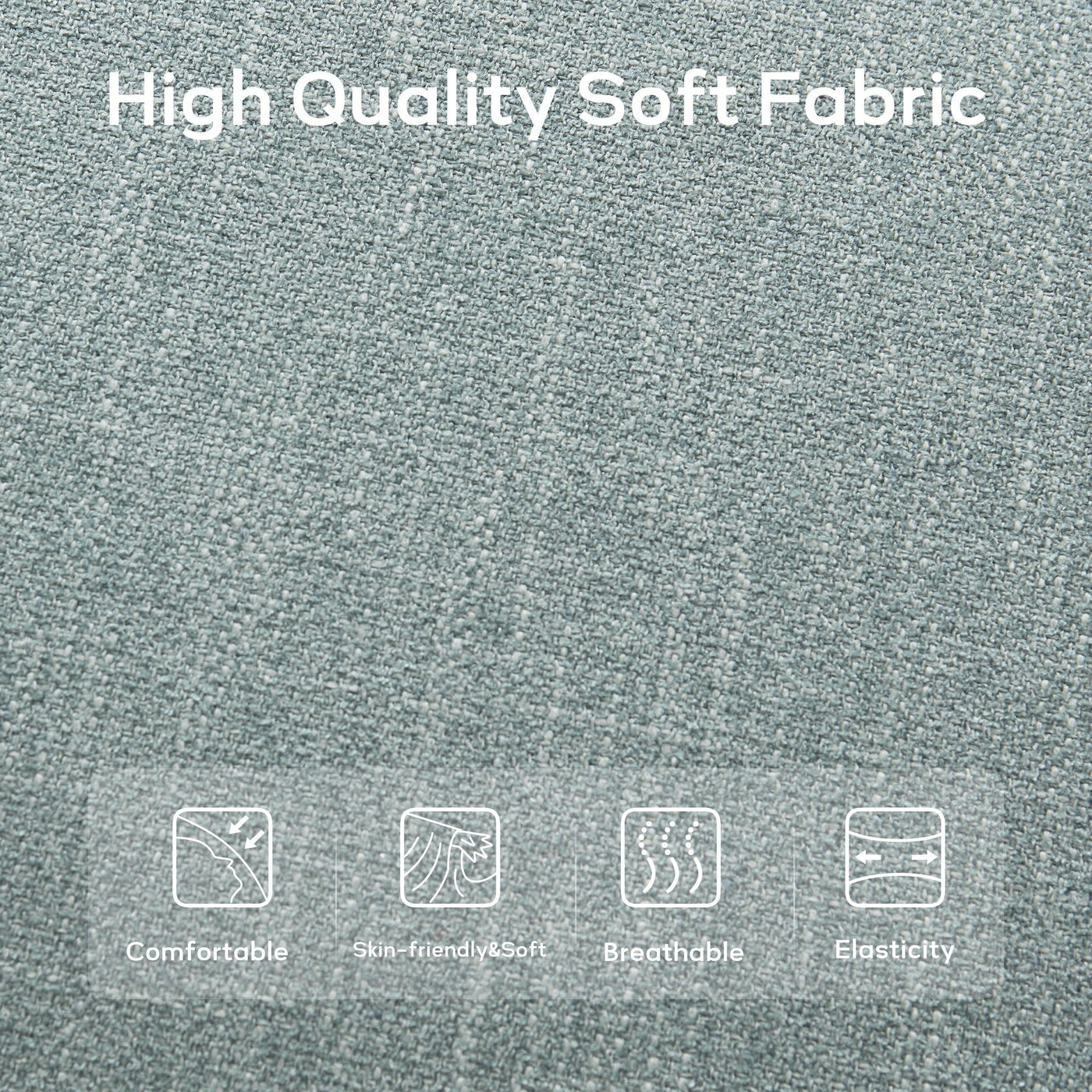 Upholstered Fabric Entryway Bench, Bedroom Bench for End of Bed Beige, Solid Wood 44-inch