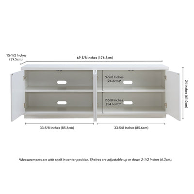 Hanson Rectangular TV Stand for TV's up to 75