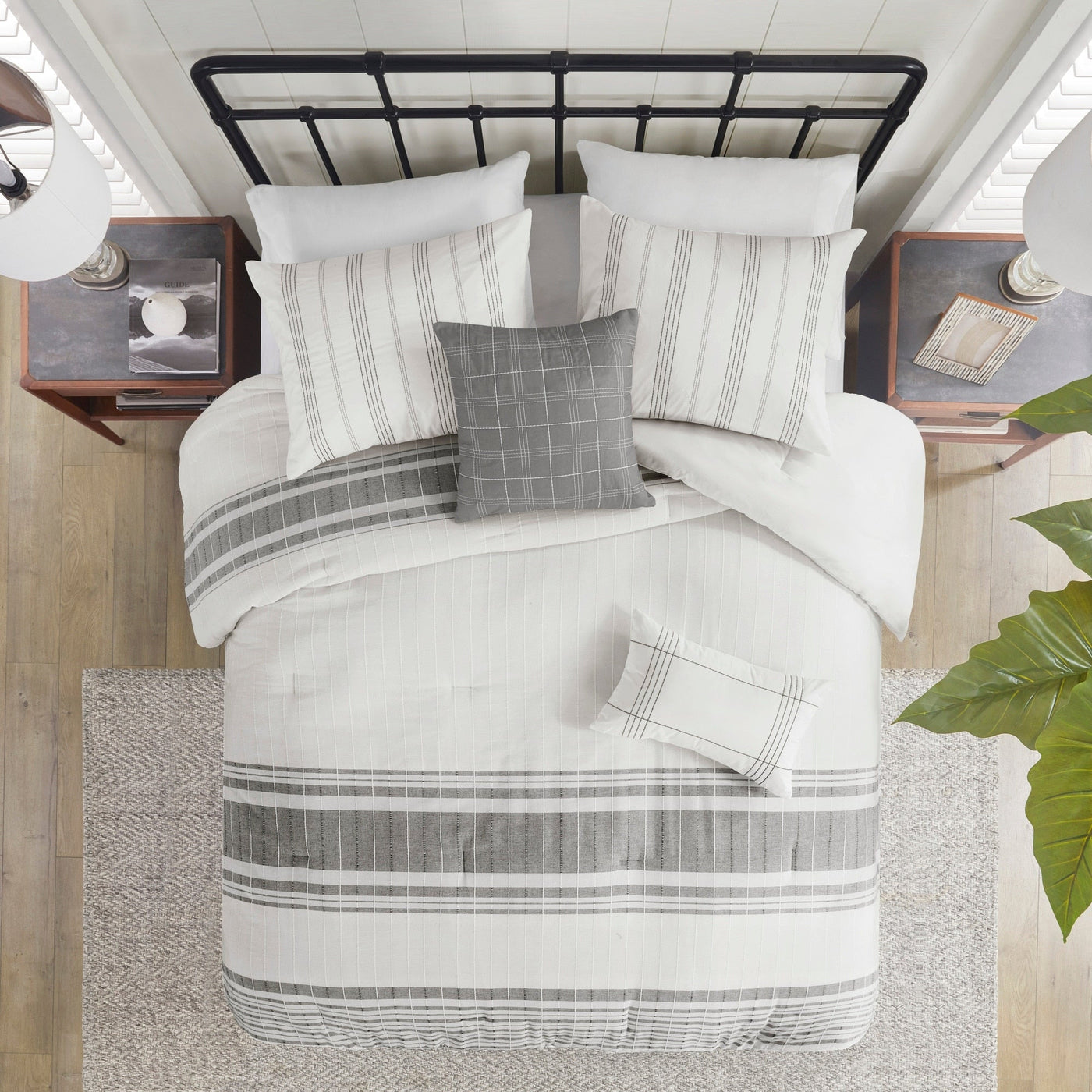 Harbor House Morgan 6 Piece Cotton Jacquard Oversized Comforter Set