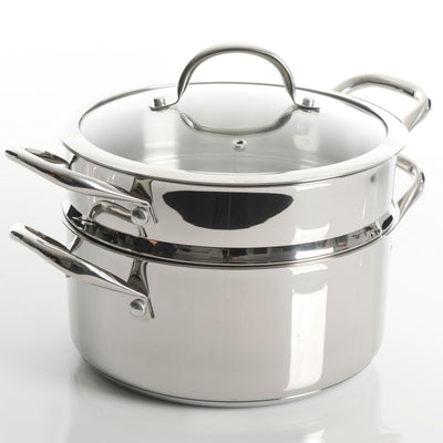 Heavy Duty Stainless Steel Cookware 10 Piece Set