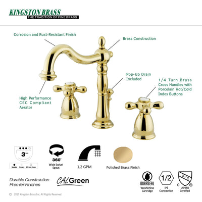 Heritage 8 in. Widespread Bathroom Faucet