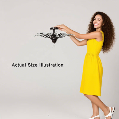 Holly 4-light Crystal Leaves Flush Mount