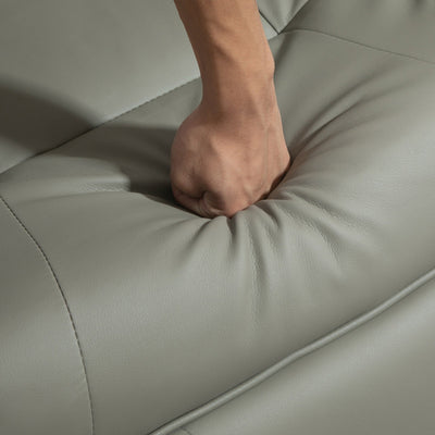 HomCom Faux Leather Adjustable Manual Swivel Base Recliner Chair with Comfortable and Relaxing Footrest