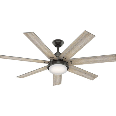 Hunter WiFi Whittington Ceiling Fan with LED Light, Handheld Remote - Windmill - Industrial, Farmhouse, Rustic - SMART FAN!