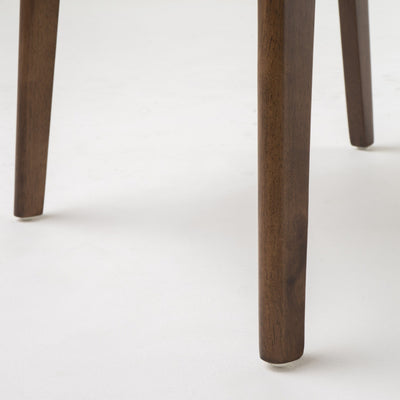 Abrielle Mid-Century Modern Upholstered Rubberwood Dining Chair (Set of 2) by Christopher Knight Home