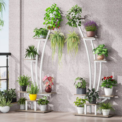 Indoor Plant Stand, 6-Tier Flower Rack for Home Garden- Set of 2