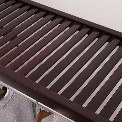 John Louis Home Solid Wood Reach-In Simplicity Closet System Espresso