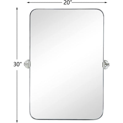 TEHOME Jonathan Rectangle Pivot Tilt Metal Wall Mirror
