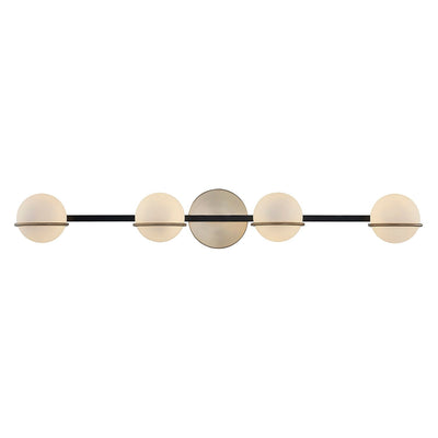 Justice Design Group EVOLV Fusion Centric 4-Light Bath Bar with Opal Glass Shade