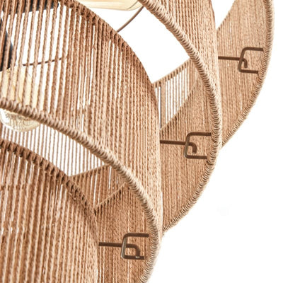 KAWOTI Width 26 5-Light 4-Tiered Bohemian Pendant Light