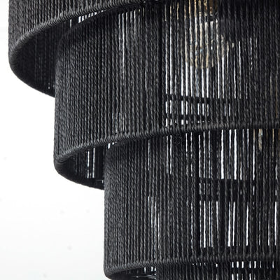 KAWOTI Width 26 5-Light 4-Tiered Bohemian Pendant Light