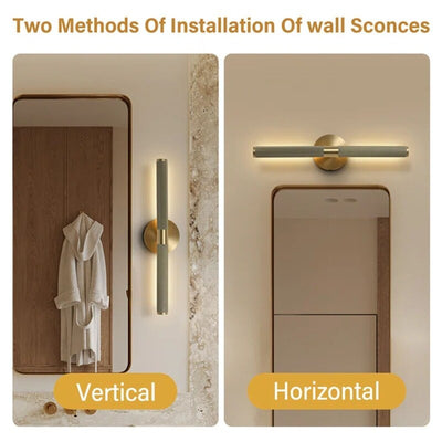 KAYLA Modern Wall Sconces, Brass Wall Mounted Lights, Bathroom Wall Picture Light for Living Room, Indoor Sconce Lighting - N/A