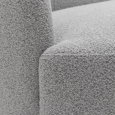 KINWELL Boucle Upholstered 2-Seats Loveseat with Pillows