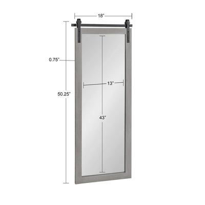 Kate and Laurel Cates Rustic Rectangular Wall Mirror