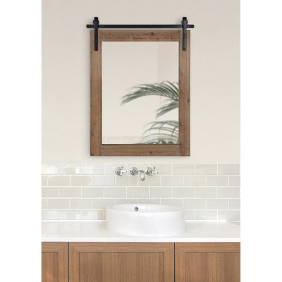 Kate and Laurel Cates Rustic Rectangular Wall Mirror