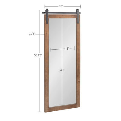 Kate and Laurel Cates Rustic Rectangular Wall Mirror