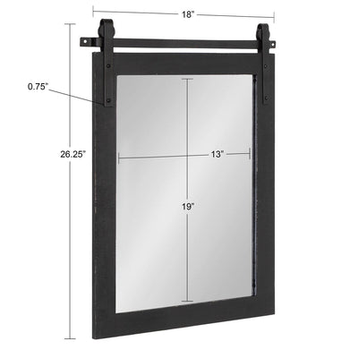 Kate and Laurel Cates Rustic Rectangular Wall Mirror