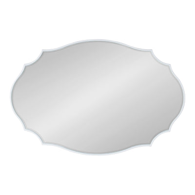Kate and Laurel Leanna Scalloped Oval Wall Mirror