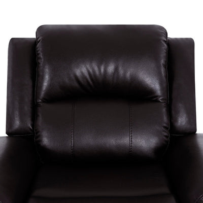 Leather Manual Recliner Sofa Collection for Living Room Leather Reclining Furniture for Home Office Living Room