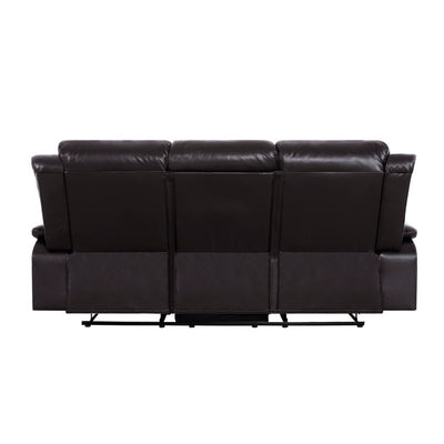 Leather Manual Recliner Sofa Collection for Living Room Leather Reclining Furniture for Home Office Living Room