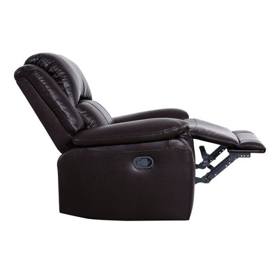 Leather Manual Recliner Sofa Collection for Living Room Leather Reclining Furniture for Home Office Living Room