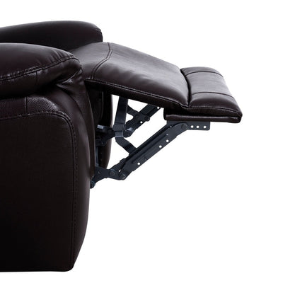 Leather Manual Recliner Sofa Collection for Living Room Leather Reclining Furniture for Home Office Living Room