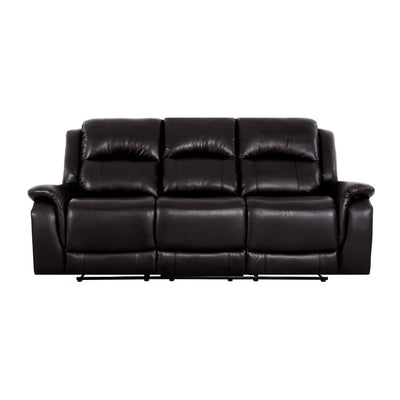 Leather Manual Recliner Sofa Collection for Living Room Leather Reclining Furniture for Home Office Living Room
