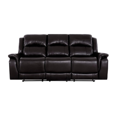 Leather Manual Recliner Sofa Collection for Living Room Leather Reclining Furniture for Home Office Living Room