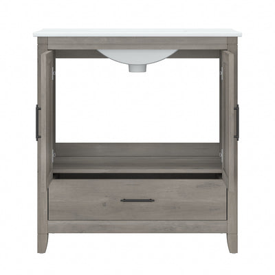 Key West 32W Bathroom Vanity with Sink by Bush Furniture