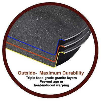 Kitchen Granite Cookware Set, Cooking Pans Set Non-Stick Pots 12/15/30-piece Set